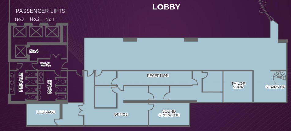 Lobby 340 sqm