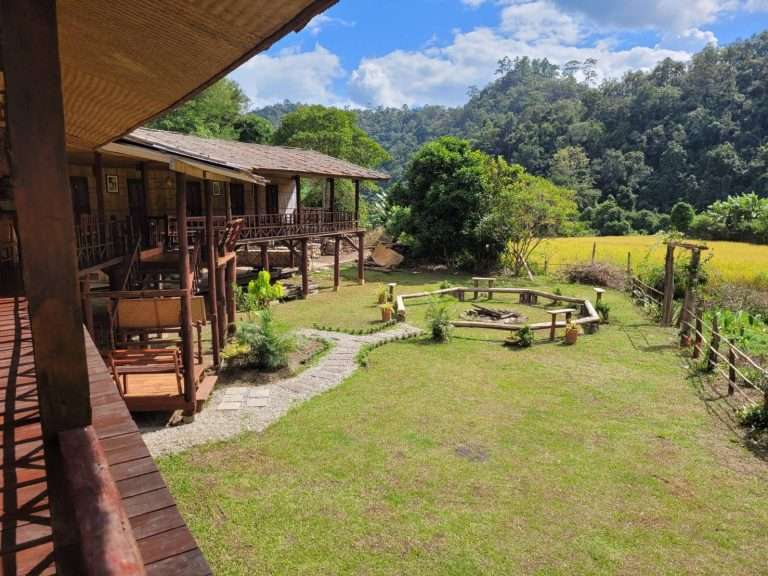 lease house on Hill tribe mountain view in deep forest in Chiang mai