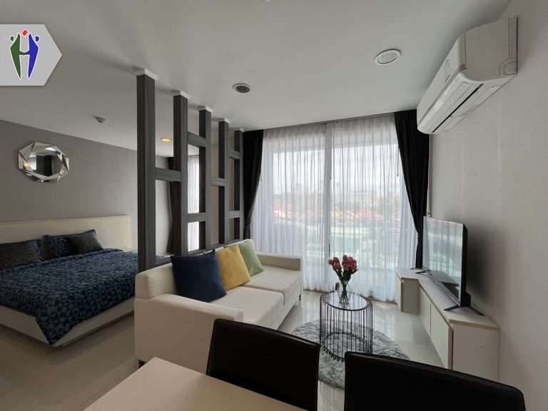 Jomtien Condo for rent 100 meter from beach with Washing Machine