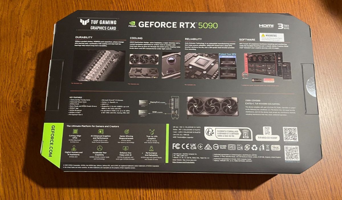ASUS GEFORCE RTX 5090 32GB GDDR7 TUF GAMING OC EDITION GPU — photo 2