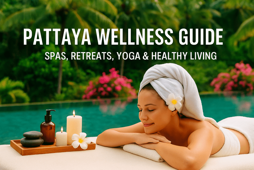 Woman relaxing at a tropical spa in Pattaya — part of the Pattaya Wellness Guide featuring retreats, yoga, and healthy living