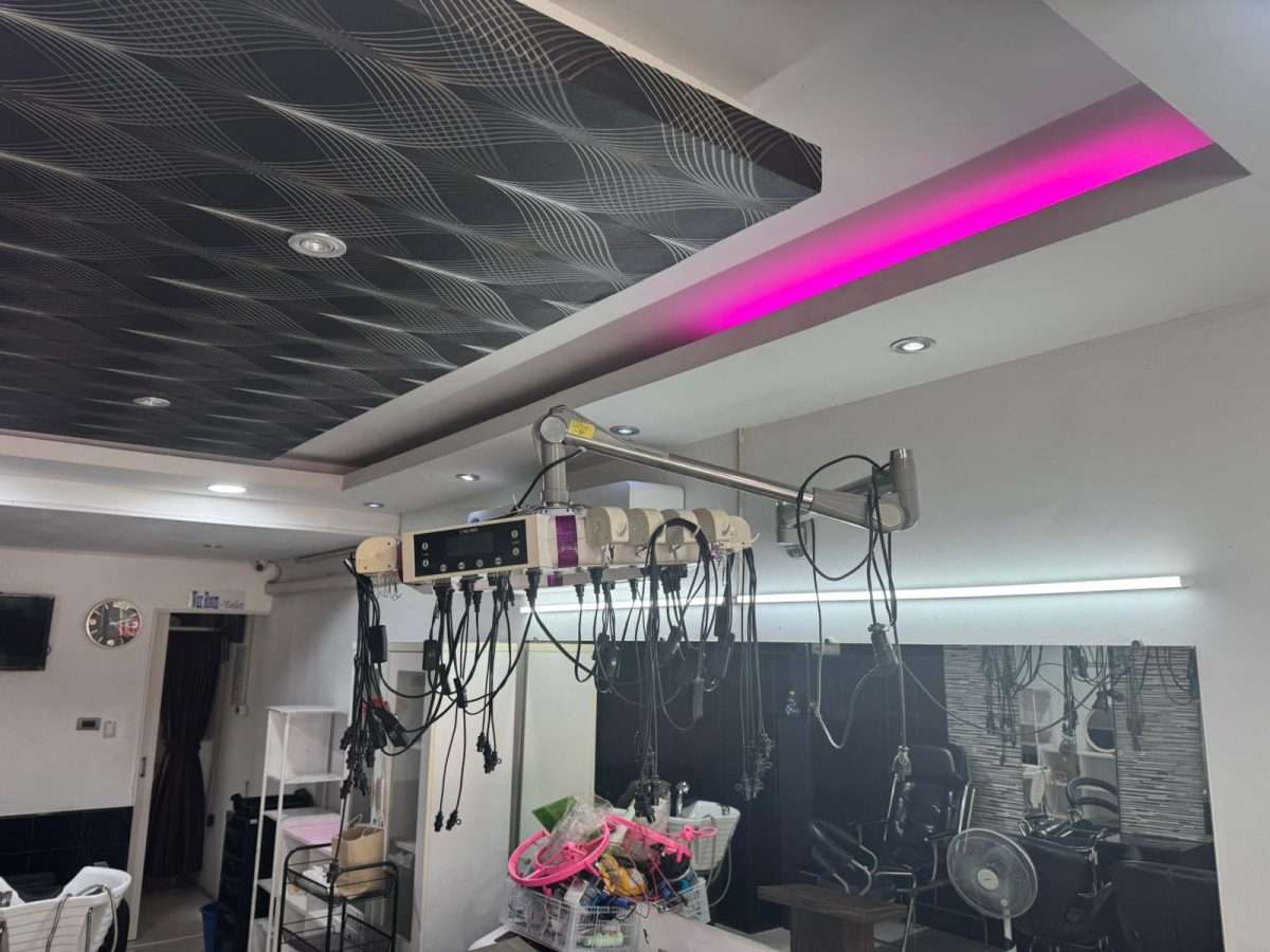 Hanging Perm Device, Smart Digital Hair Straightener, Curling Iron with Electric Perm Iron — photo 2