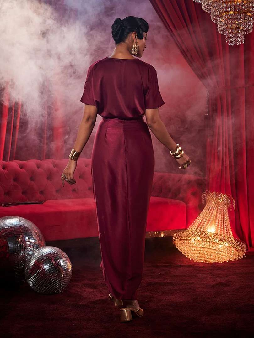 Satin Embellished Co ord set3