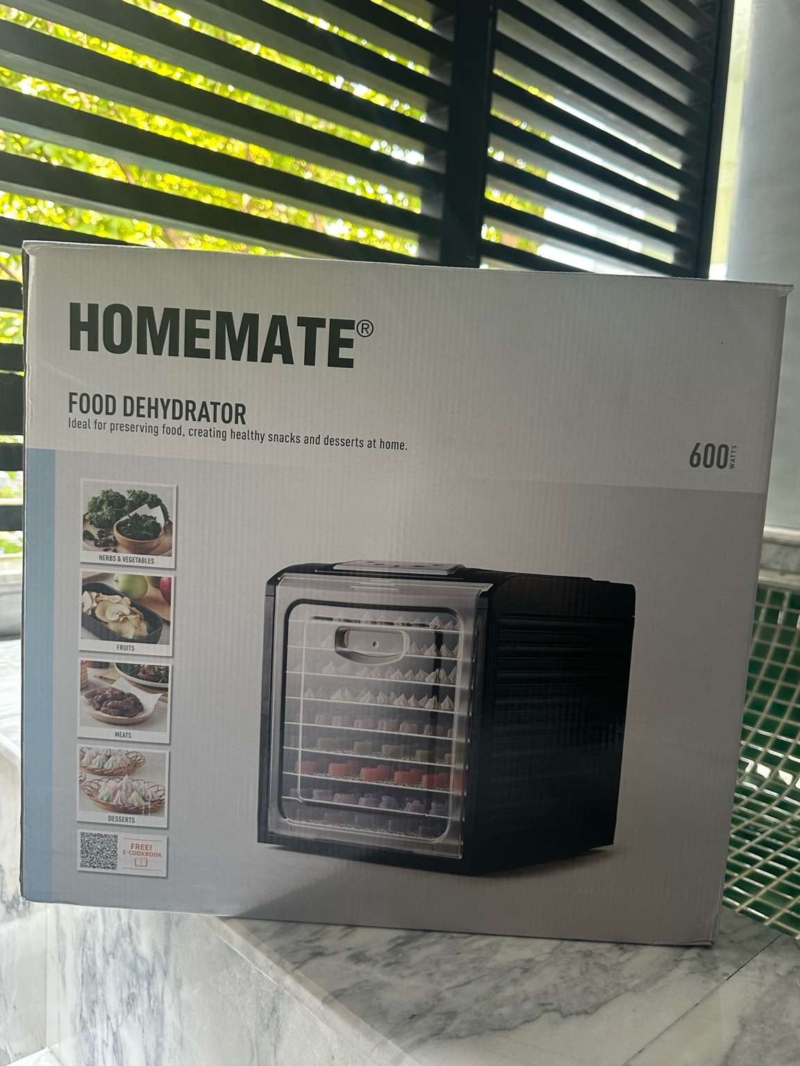 Homemate Food Dehydrator – Almost New – 600W