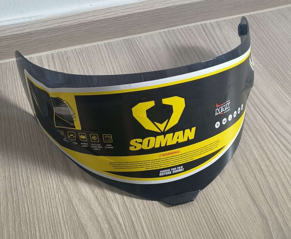 Soman F2 helmet visor black &#8211; brand new