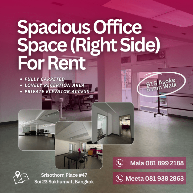 Spacious Office Space near BTS Asoke