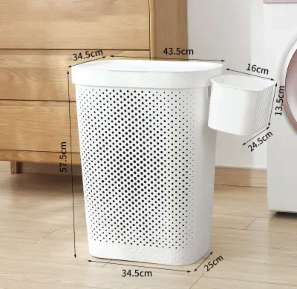 Laundry Basket &ndash; 35.5x25x57.5 cm ✅ Lightly Used