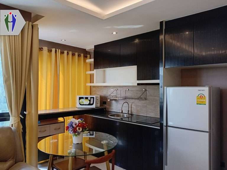 Condo 51 sqm Conner for Rent, 13,500 baht Close to South Pattaya.
