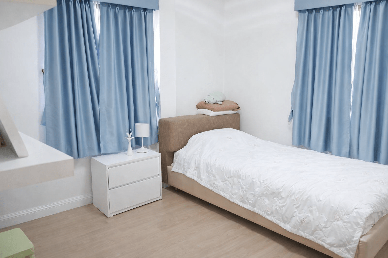 Cozy bedroom with natural light