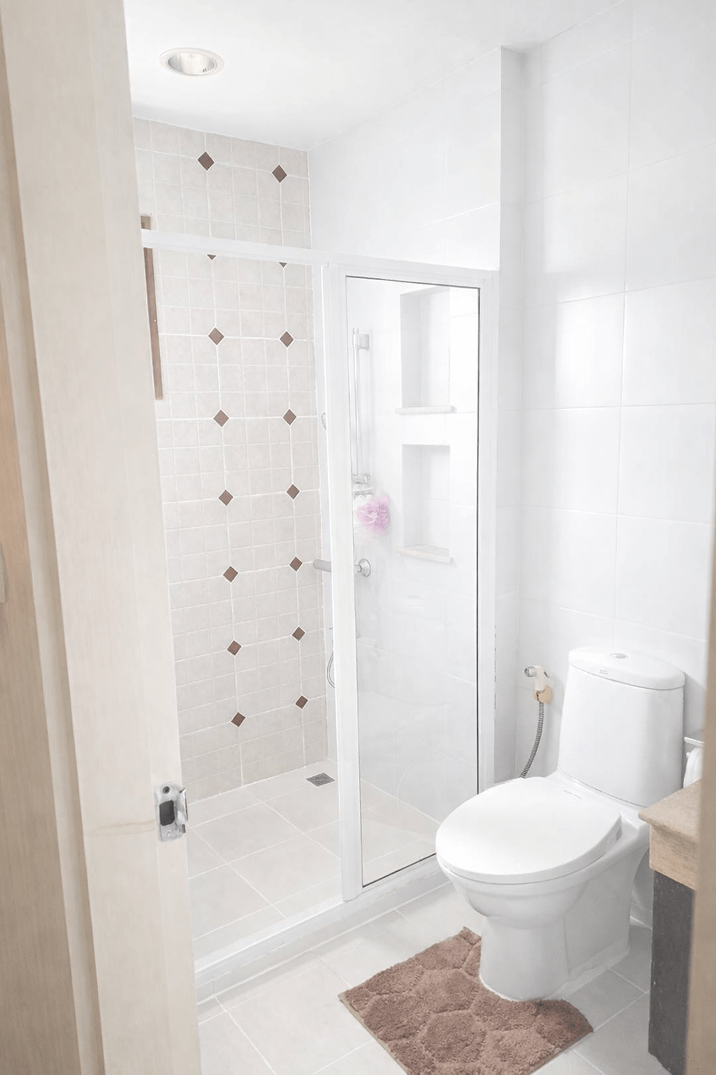 Bright and tidy bathroom interior