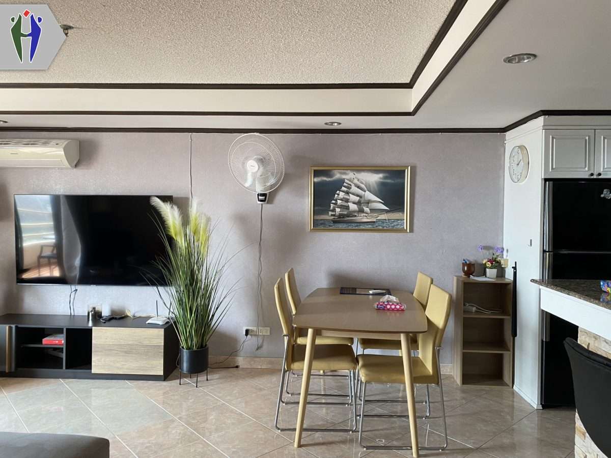 Condo For rent Jomtien Pattaya with Sea View with washing machine