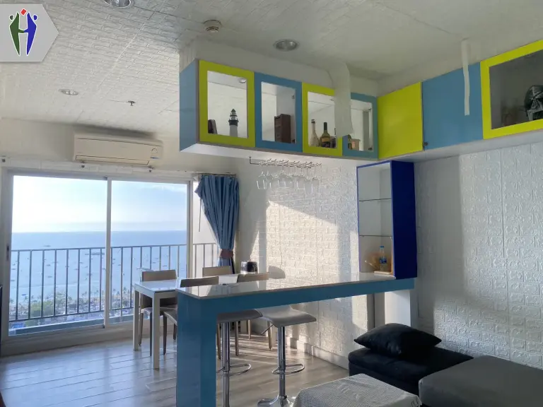 Condo for rent: Centric Sea, 2 bedrooms, sea view, 30,000 baht