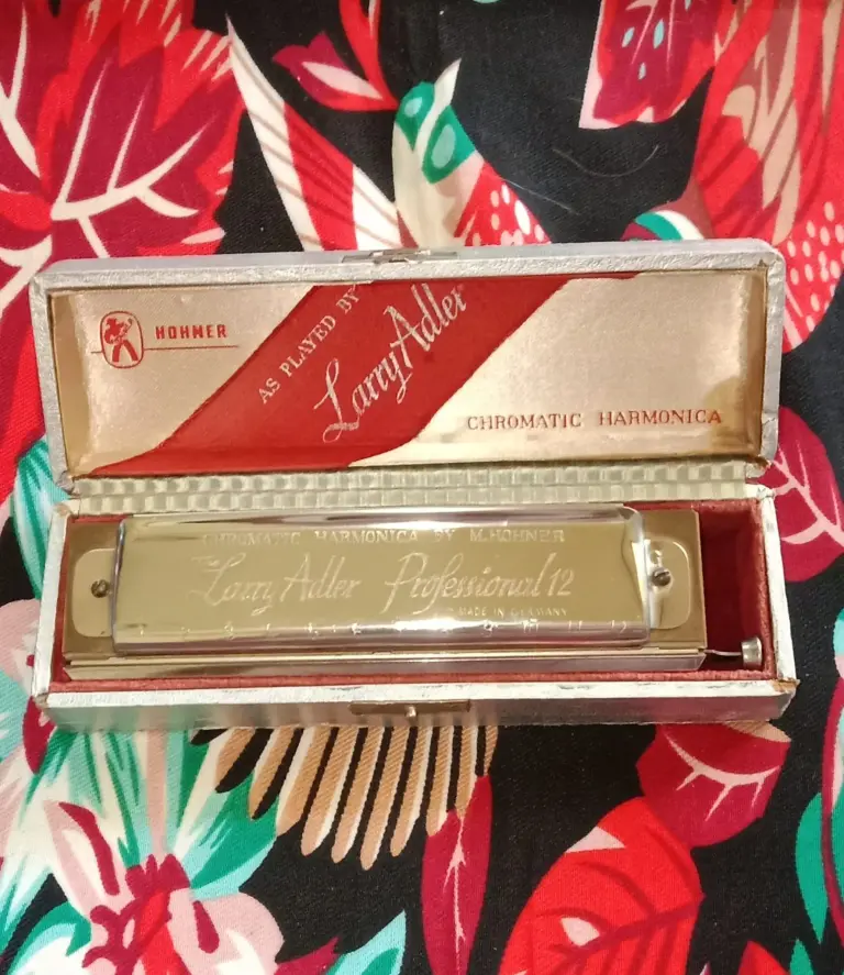Vintage M. Hohner Larry Adler Professional 12 Chromatic Harmonica