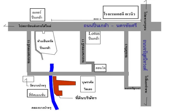รูปที่ดินหลังเซ็นทรัลปิ่นเกล้า 7