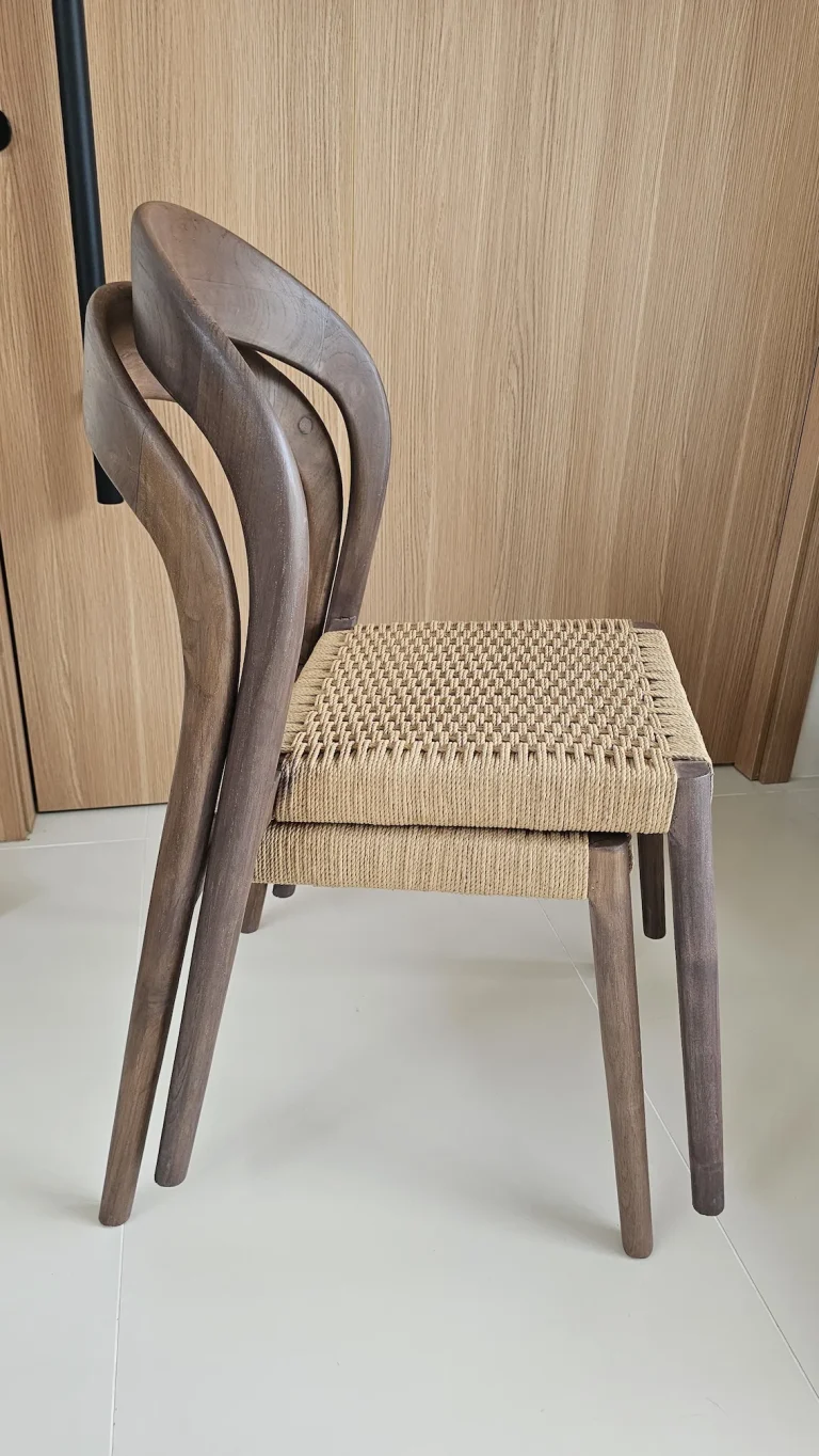 Pair of Woven Rope Dining Chairs, 5,500 TBH for both