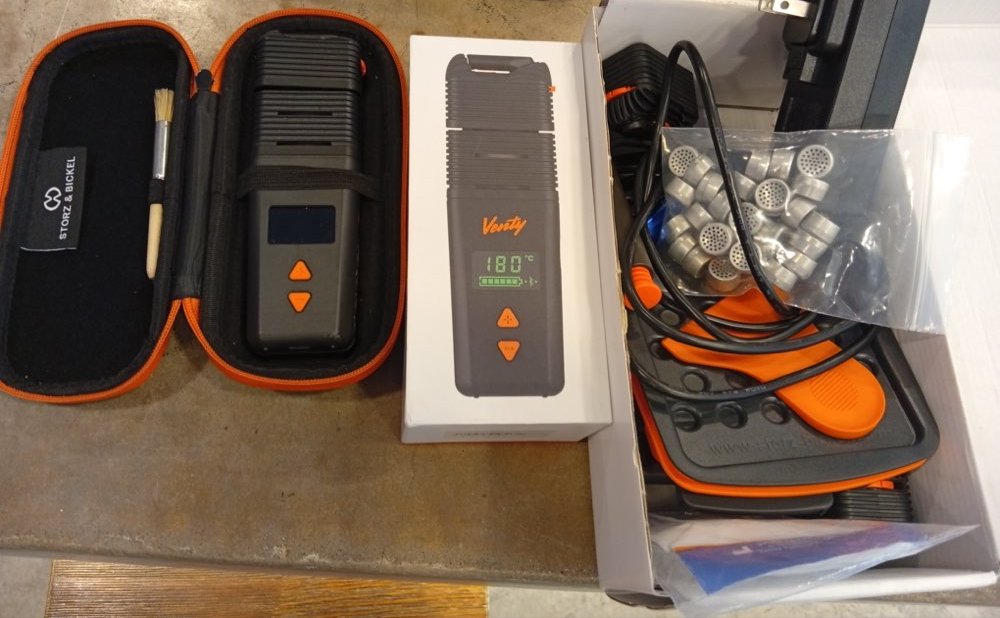 Storz and Bickel VENTY portable herbal vaporizer — under warranty, full set
