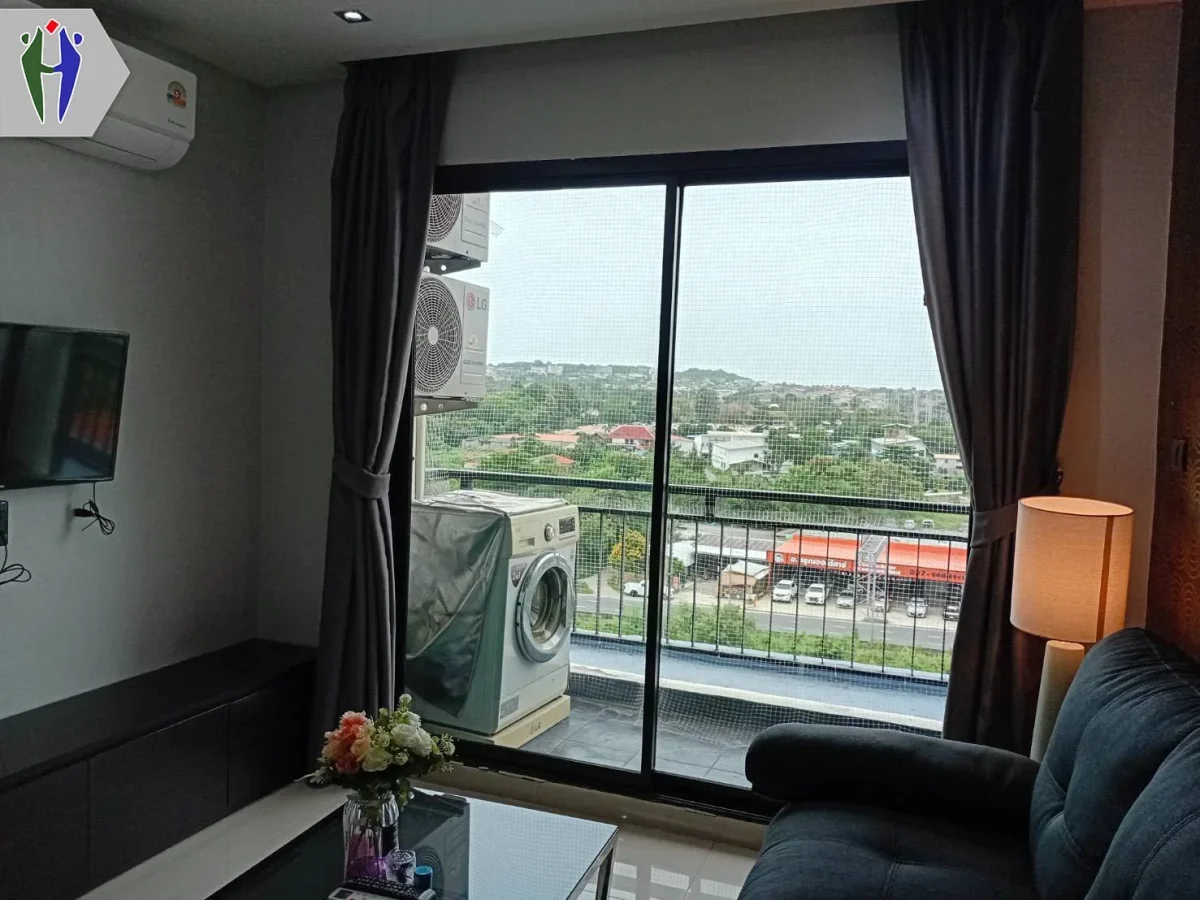 Condo for rent 1 bedroom, washing machine, east side of Pattaya at The Blue Residence 💦🐳✨ — photo 2