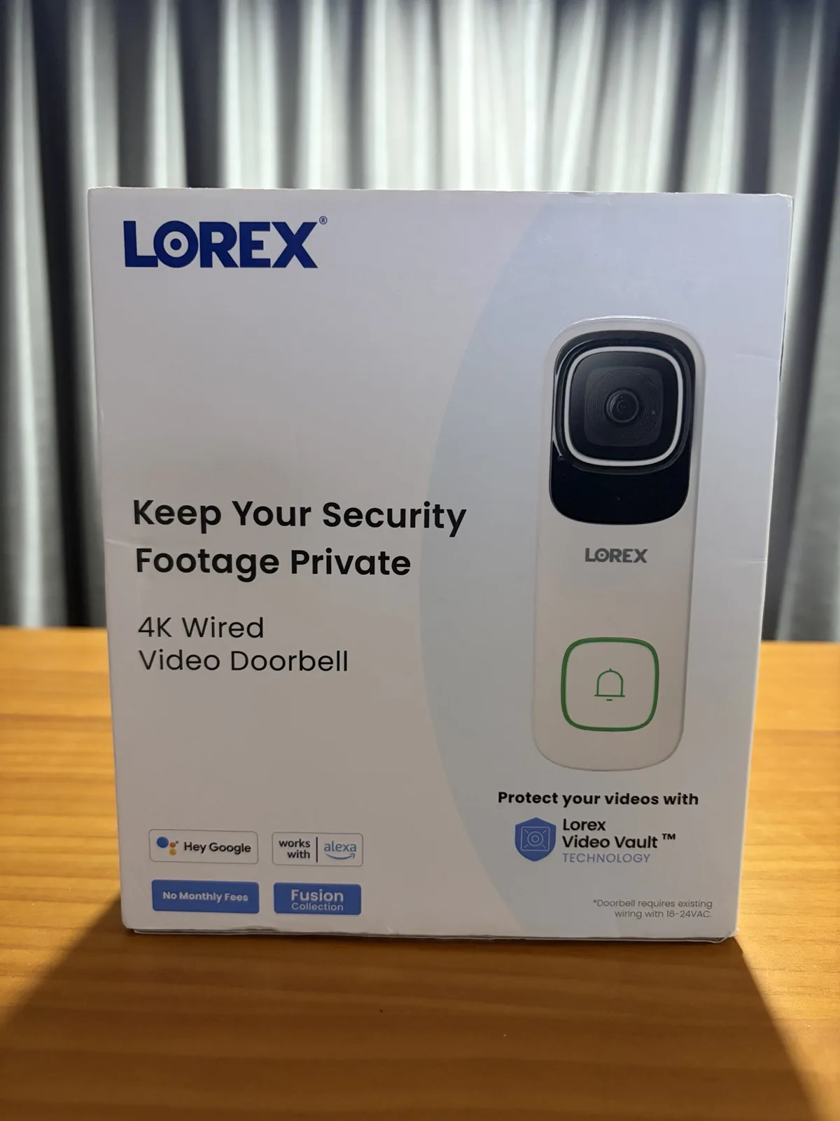 กริ่งประตูวิดีโอ Lorex 4K เปิดกล่อง ไม่เคยติดตั้ง | Lorex 4K Wired Video Doorbell — photo 2